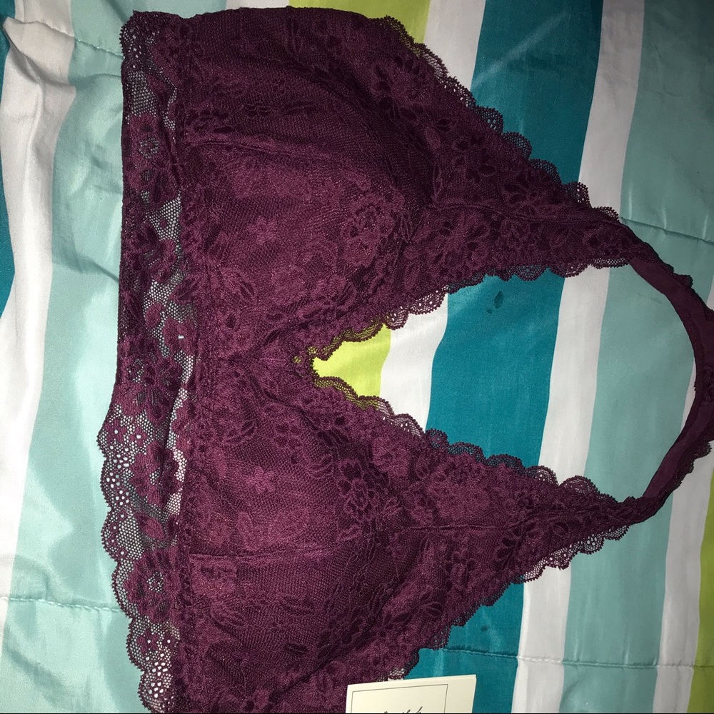 Burgandy Bralette from Gilly Hicks.